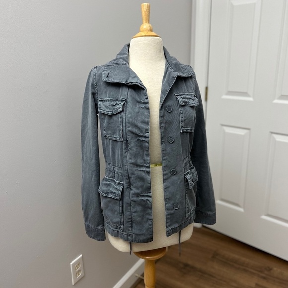 Urban Outfitters Jackets & Blazers - Urban Outfitters ECOTE Grey/Blue Cargo Field Jacket Sz XS